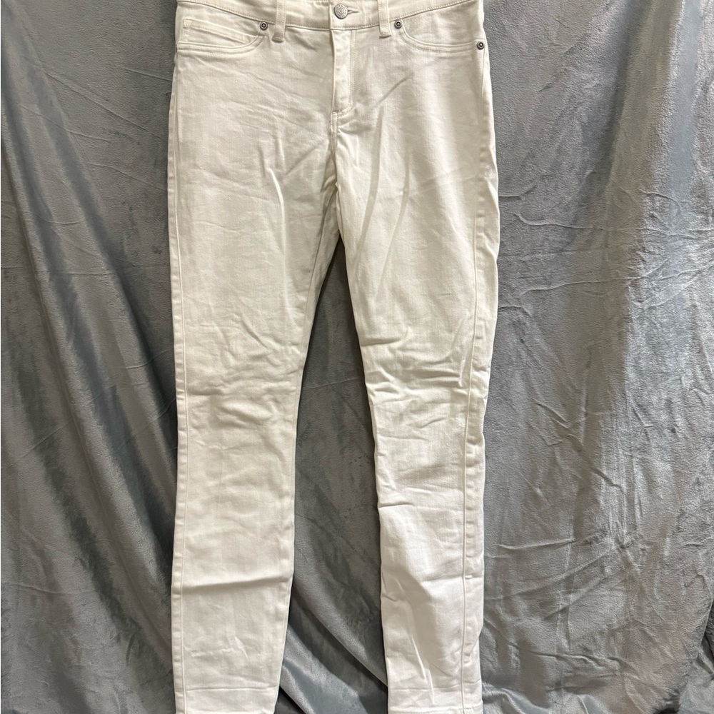Southern Tide Women's Cream Skinny Jeans